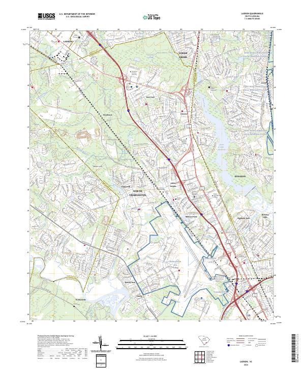 Ladson, SC — USGS 7.5-minute topo (2024)