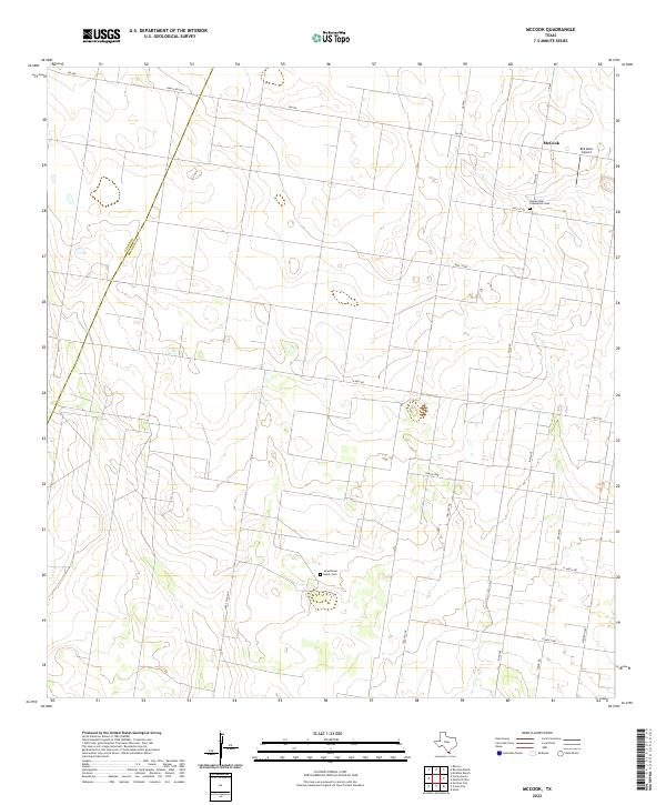 McCook, TX — USGS 7.5-minute topo (2022)