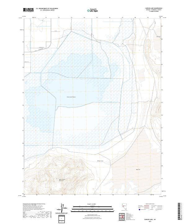 Carson Lake, NV — USGS 7.5-minute topo (2021)