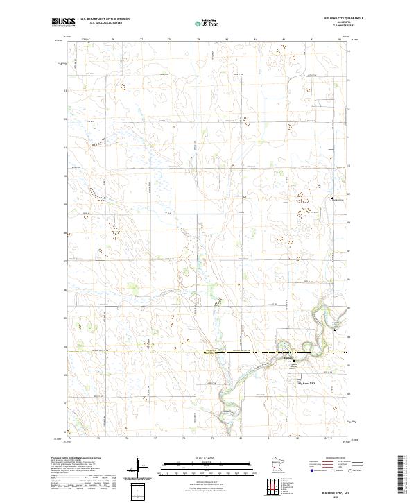 Big Bend City, MN — USGS 7.5-minute topo (2022)