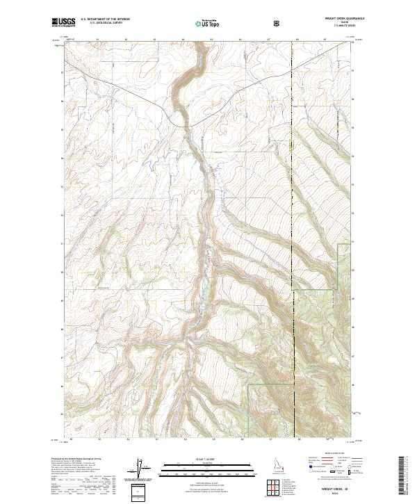 Wright Creek, ID — USGS 7.5-minute topo (2024)