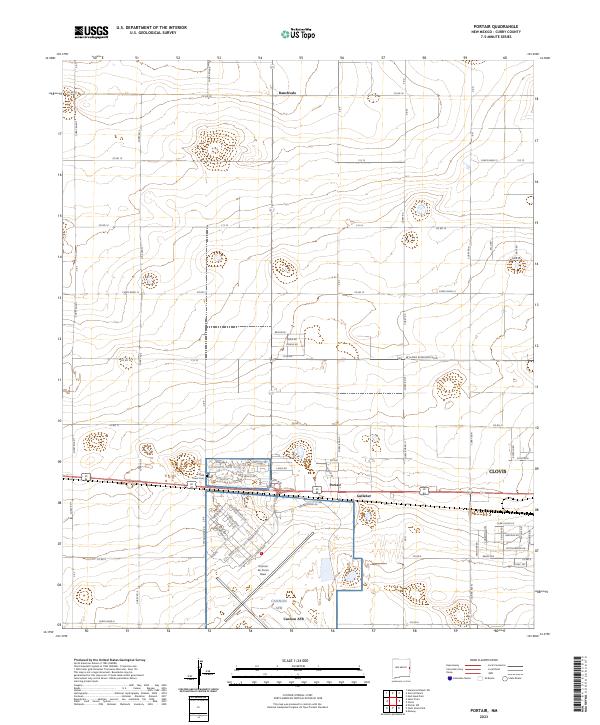 Portair, NM — USGS 7.5-minute topo (2023)