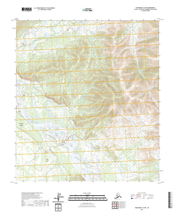 Tanacross C-6 NW, AK — USGS 7.5-minute topo (2024)