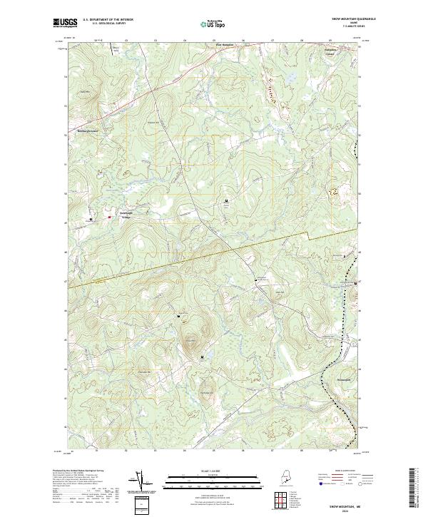 Snow Mountain, ME — USGS 7.5-minute topo (2024)