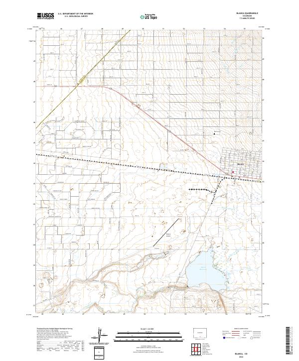 Blanca, CO — USGS 7.5-minute topo (2022)