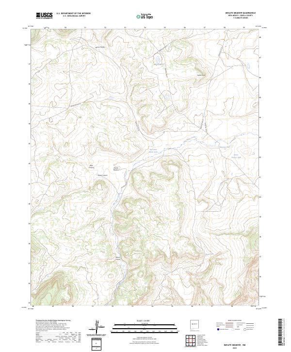 Mecate Meadow, NM — USGS 7.5-minute topo (2023)