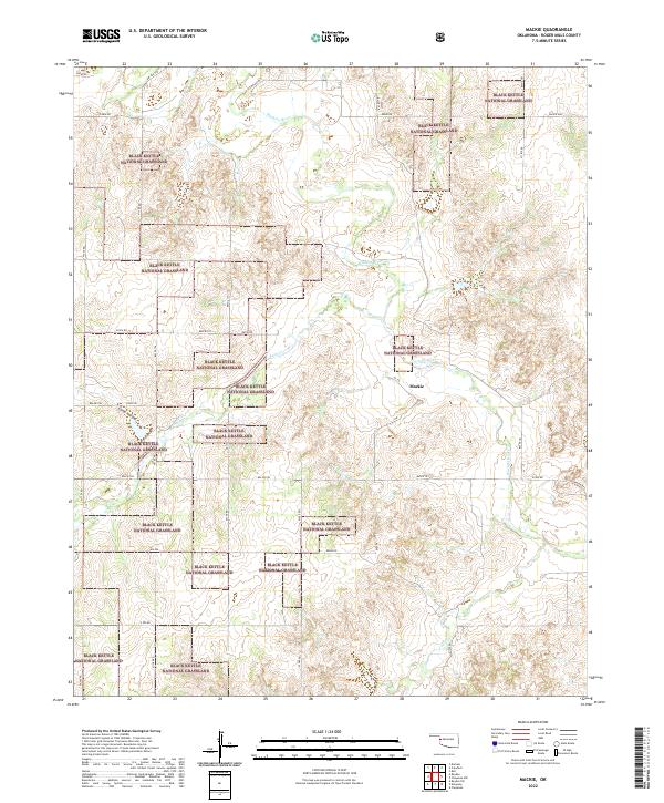 Mackie, OK — USGS 7.5-minute topo (2022)