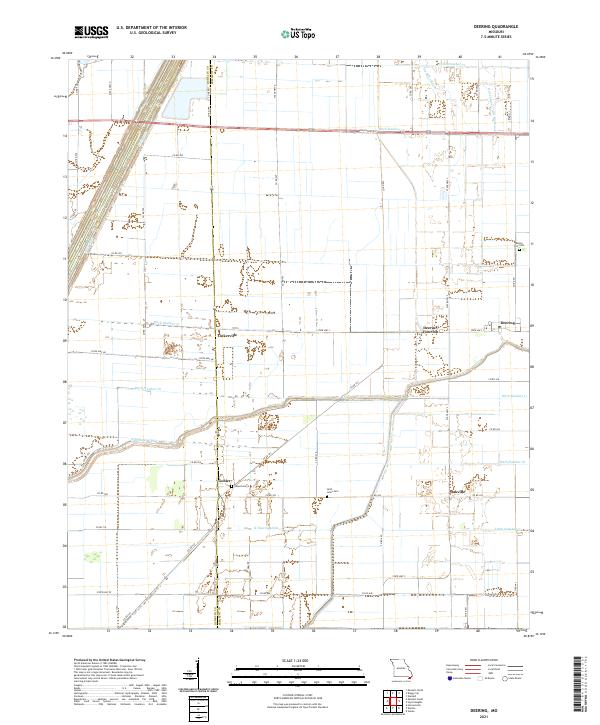 Deering, MO — USGS 7.5-minute topo (2021)