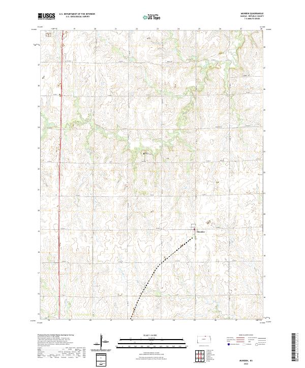 Munden, KS — USGS 7.5-minute topo (2022)