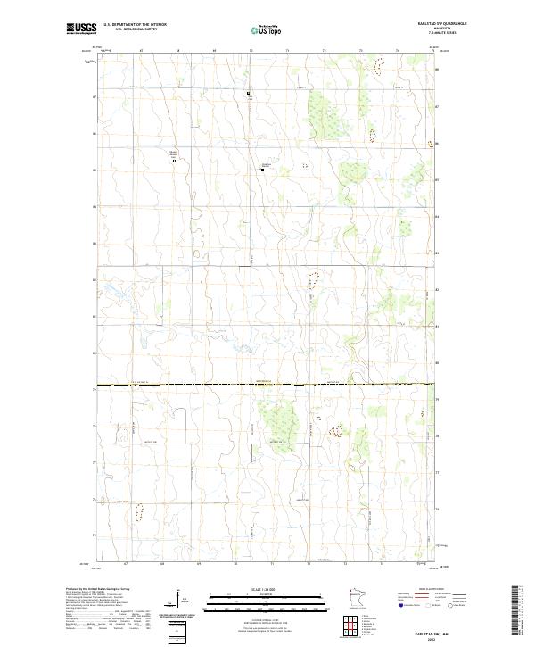 Karlstad SW, MN — USGS 7.5-minute topo (2022)