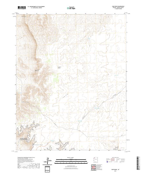 Snap Draw, AZ — USGS 7.5-minute topo (2021)