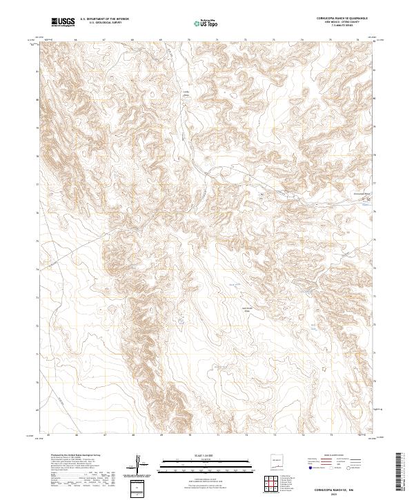 Cornucopia Ranch SE, NM — USGS 7.5-minute topo (2023)