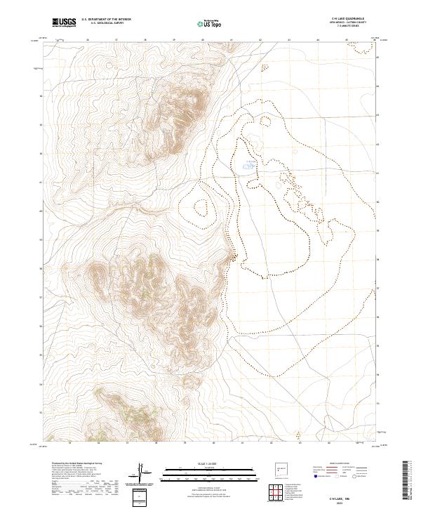 C-N Lake, NM — USGS 7.5-minute topo (2023)