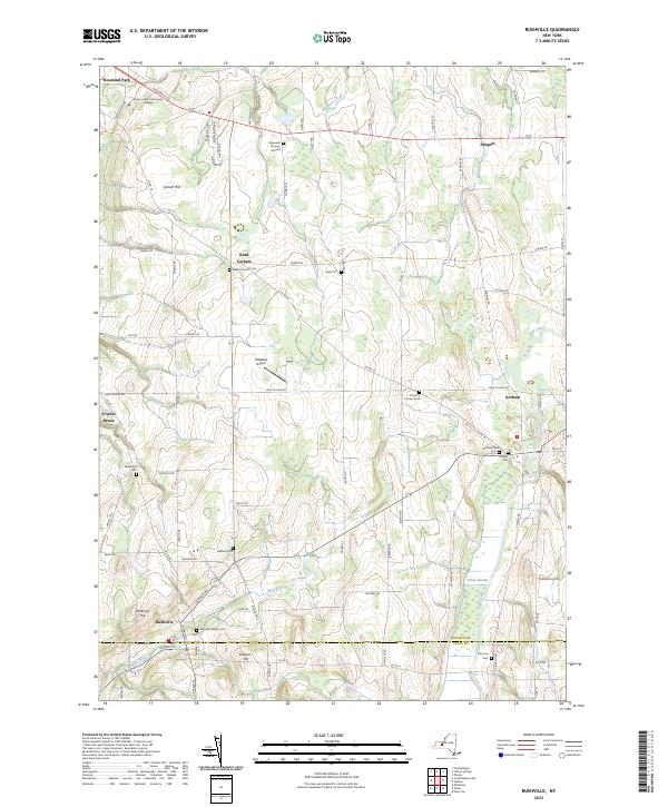 Rushville, NY — USGS 7.5-minute topo (2023)