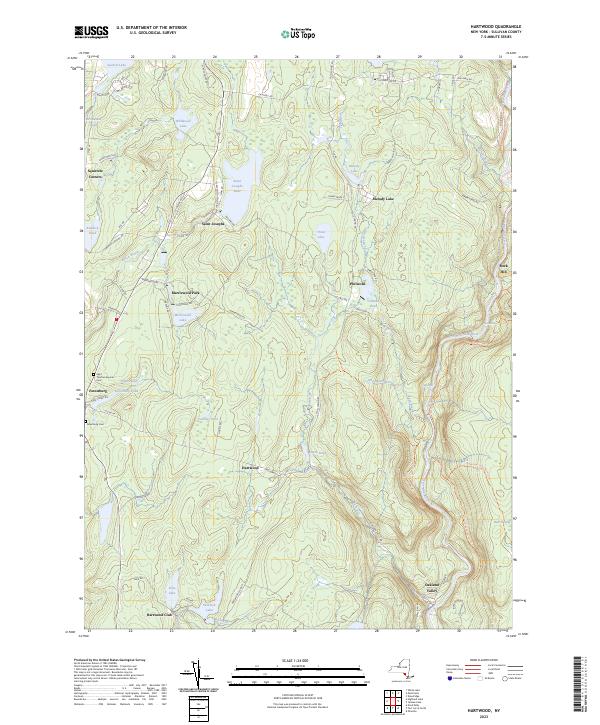 Hartwood, NY — USGS 7.5-minute topo (2023)