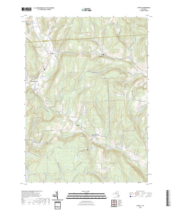 Otselic, NY — USGS 7.5-minute topo (2023)