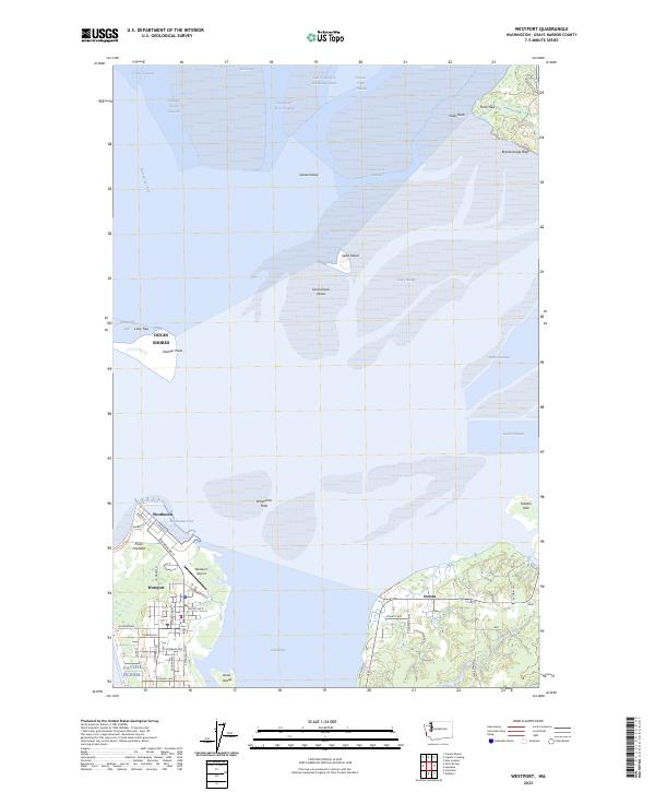 Westport, WA — USGS 7.5-minute topo (2023)
