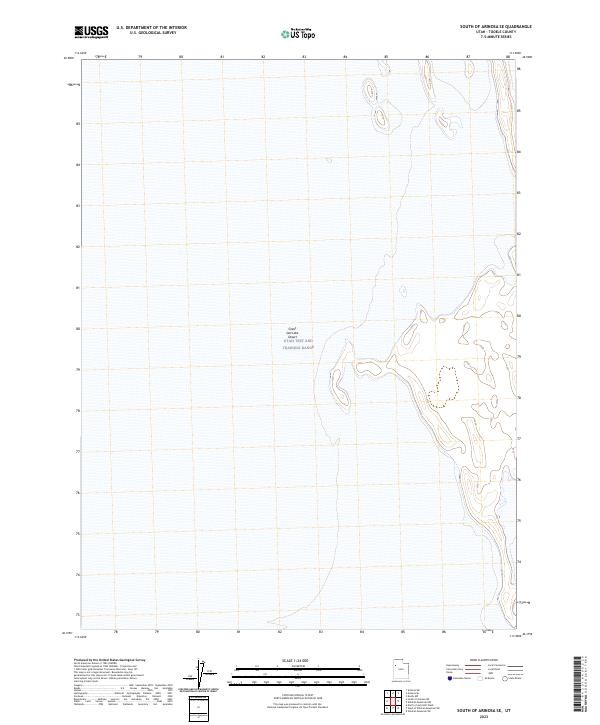 South of Arinosa SE, UT — USGS 7.5-minute topo (2023)