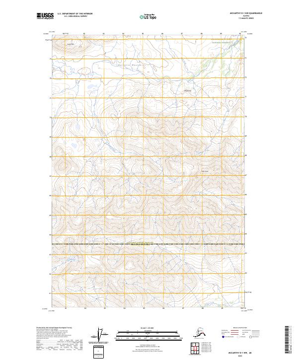 McCarthy D-1 NW, AK — USGS 7.5-minute topo (2023)