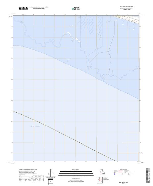 Hog Bayou, LA — USGS 7.5-minute topo (2025)