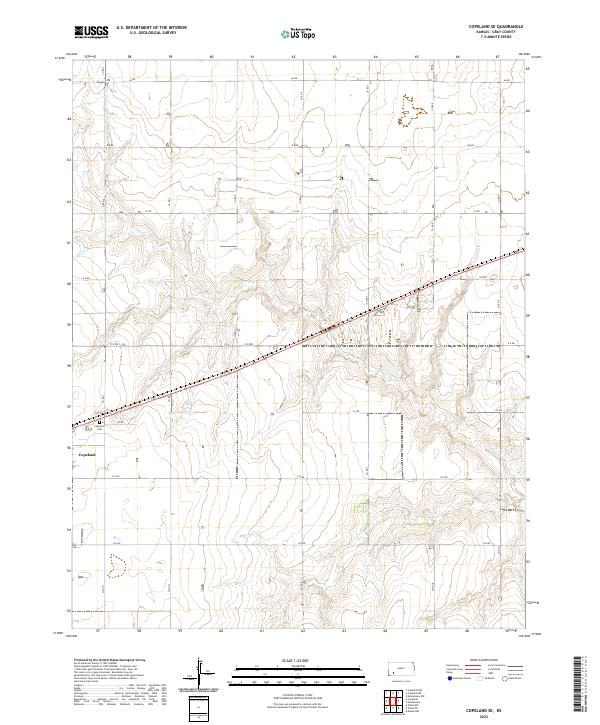 Copeland SE, KS — USGS 7.5-minute topo (2022)