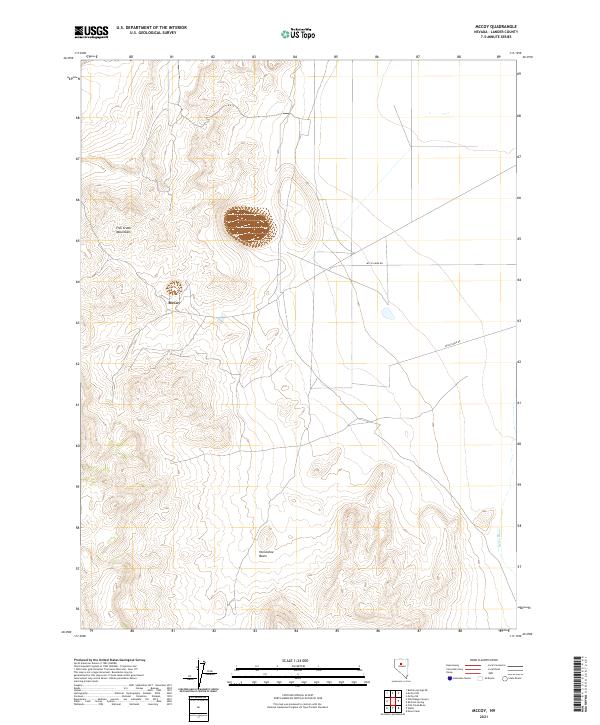 McCoy, NV — USGS 7.5-minute topo (2021)
