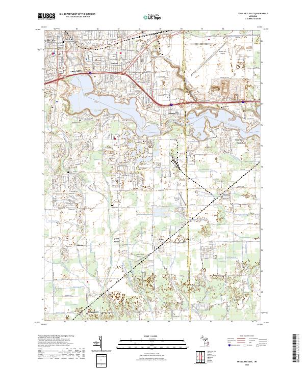 Ypsilanti East, MI — USGS 7.5-minute topo (2023)