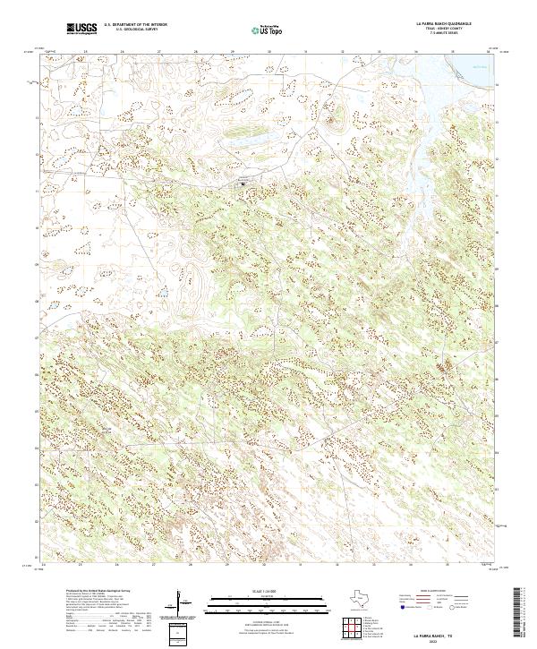 La Parra Ranch, TX — USGS 7.5-minute topo (2022)
