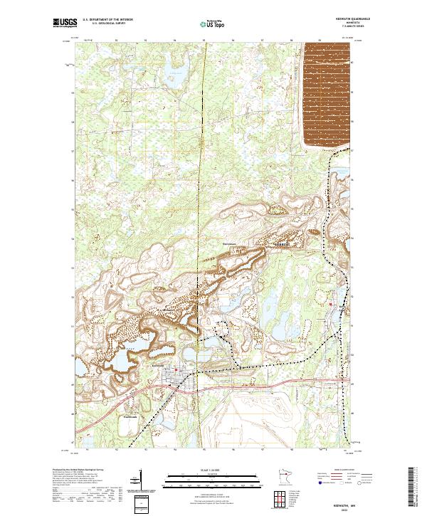Keewatin, MN — USGS 7.5-minute topo (2022)