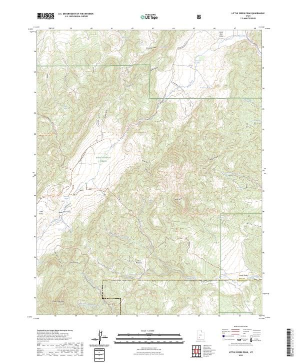 Little Creek Peak, UT — USGS 7.5-minute topo (2023)
