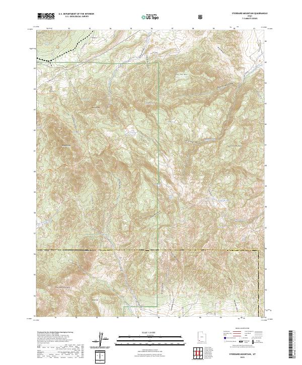 Stoddard Mountain, UT — USGS 7.5-minute topo (2023)