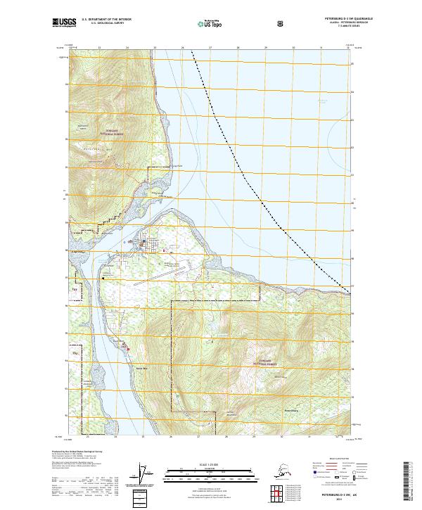 Petersburg D-3 SW, AK — USGS 7.5-minute topo (2021)