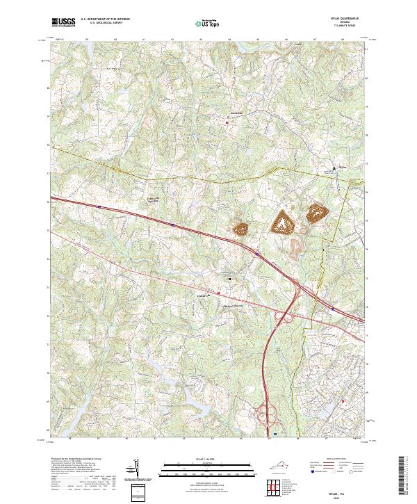 Hylas, VA — USGS 7.5-minute topo (2022)