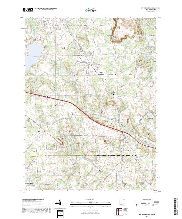 New Middletown, OH-PA — USGS 7.5-minute topo (2023)