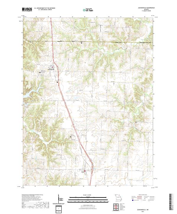 Jacksonville, MO — USGS 7.5-minute topo (2021)