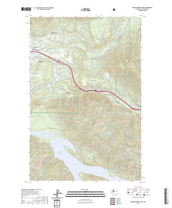 Chester Morse Lake, WA — USGS 7.5-minute topo (2023)