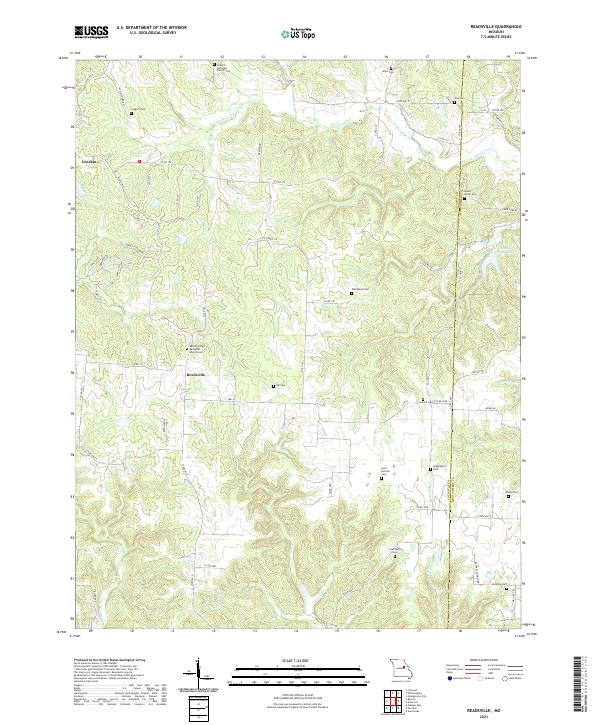 Readsville, MO — USGS 7.5-minute topo (2021)