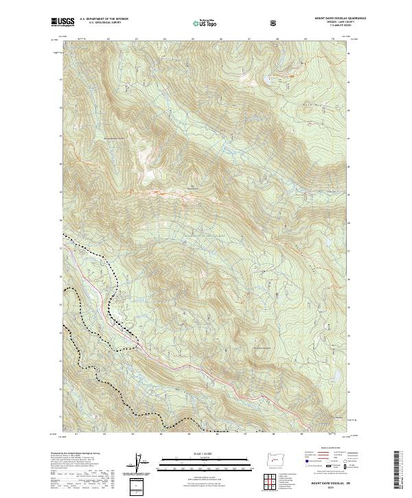 Mount David Douglas, OR — USGS 7.5-minute topo (2023)