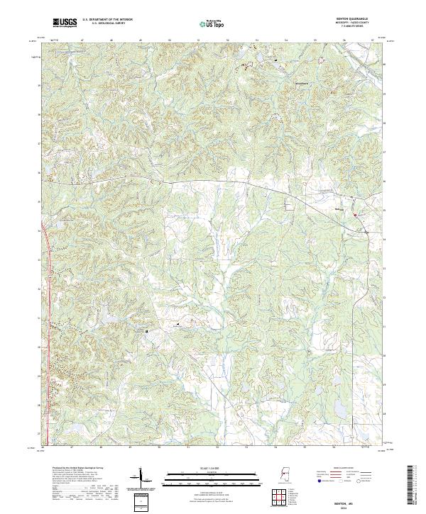 Benton, MS — USGS 7.5-minute topo (2024)