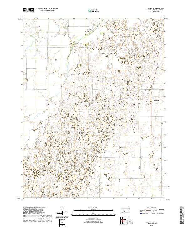 Kinsley SW, KS — USGS 7.5-minute topo (2022)