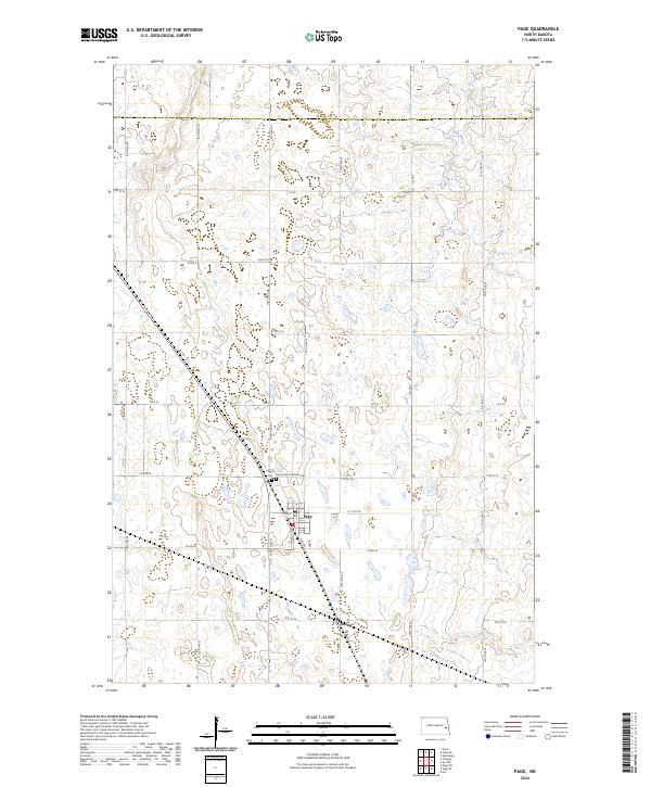 Page, ND — USGS 7.5-minute topo (2024)