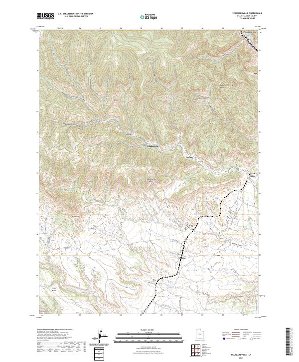Standardville, UT — USGS 7.5-minute topo (2023)