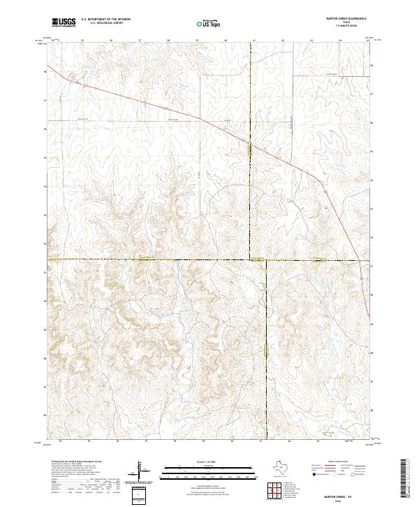 Barton Creek, TX — USGS 7.5-minute topo (2022)