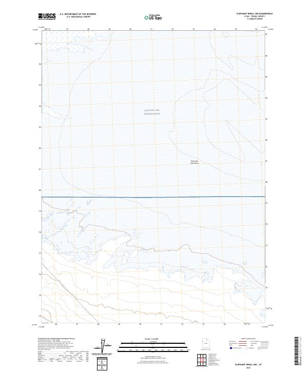 Elephant Knoll NW, UT — USGS 7.5-minute topo (2023)