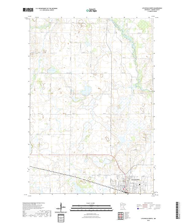 Litchfield North, MN — USGS 7.5-minute topo (2022)