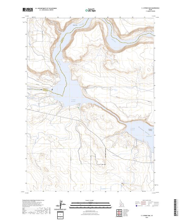 C J Strike Dam, ID — USGS 7.5-minute topo (2024)