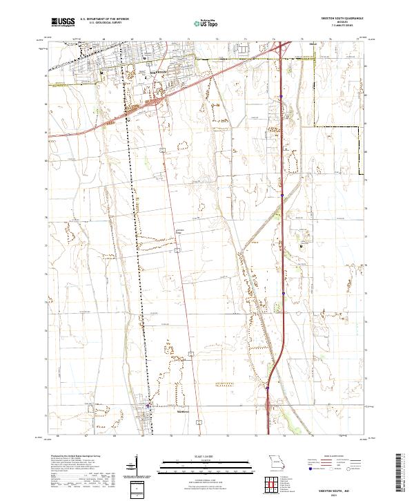 Sikeston South, MO — USGS 7.5-minute topo (2021)