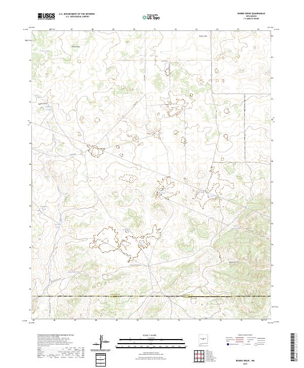 Bigbee Draw, NM — USGS 7.5-minute topo (2023)