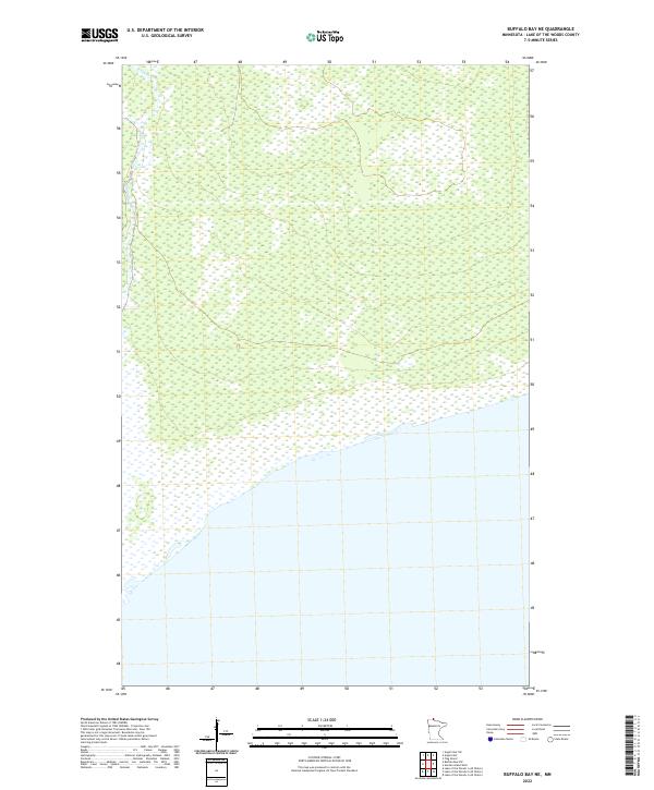 Buffalo Bay NE, MN — USGS 7.5-minute topo (2022)