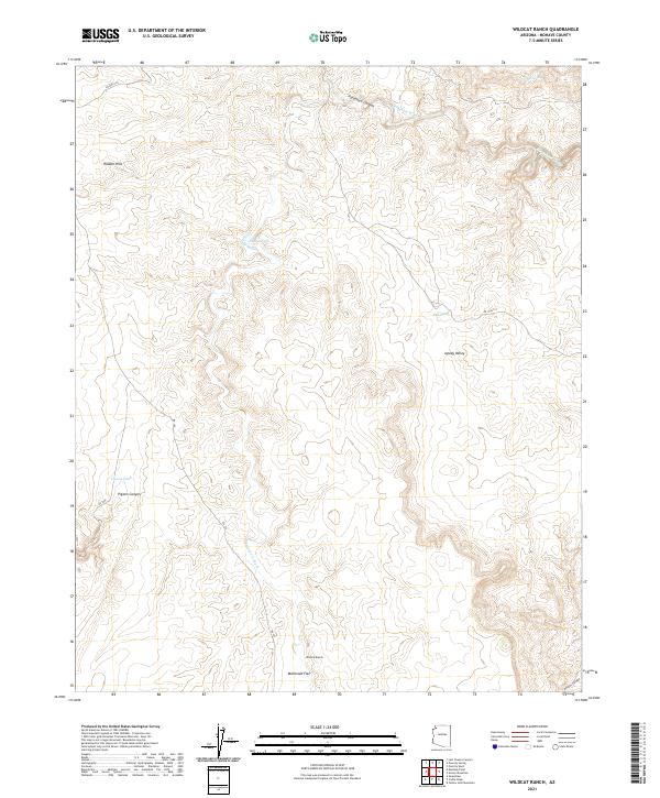 Wildcat Ranch, AZ — USGS 7.5-minute topo (2021)
